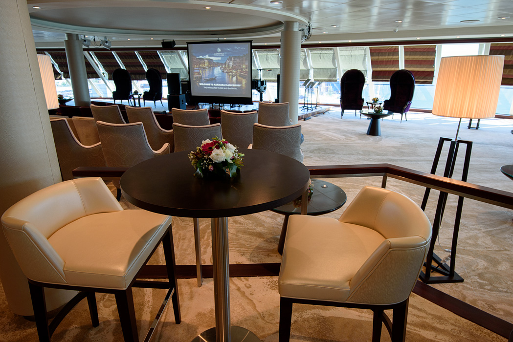 Living Room facing the bow of the ship