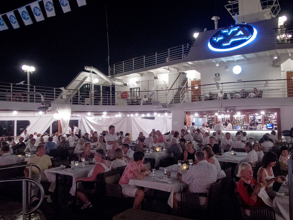 Pool Bar on White Night