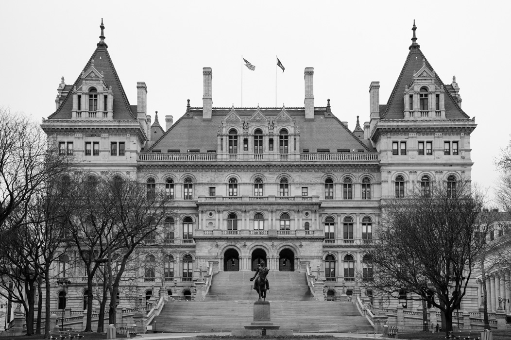 The New York State Capitol building. Architects were Thomas Fuller and Henry Hobson Richardson