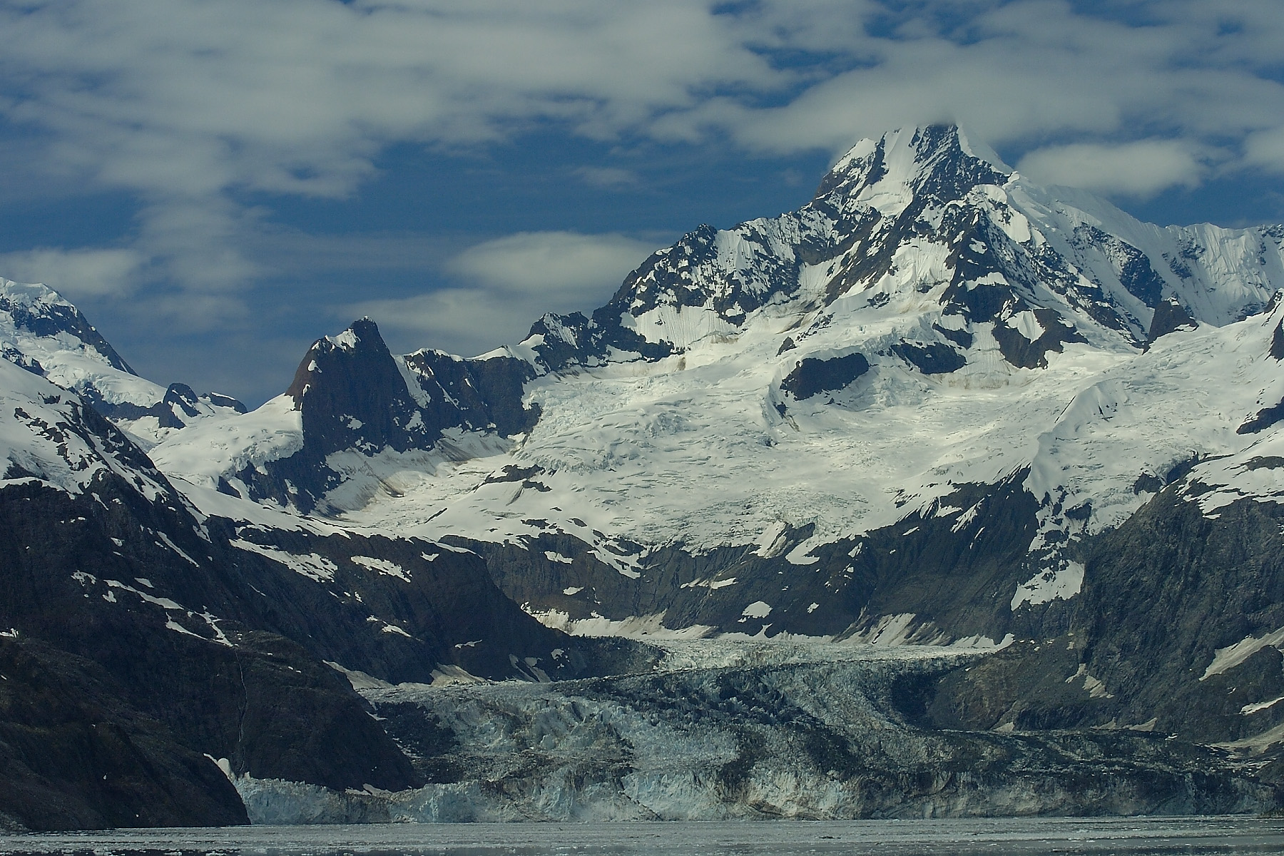 Glacier meeting the sea