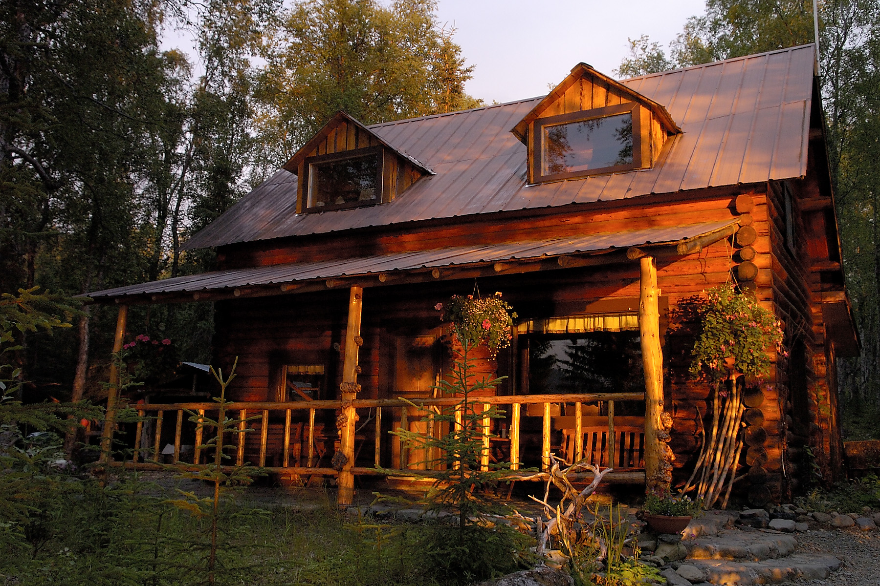 10 PM at the Kenai Backcountry Lodge