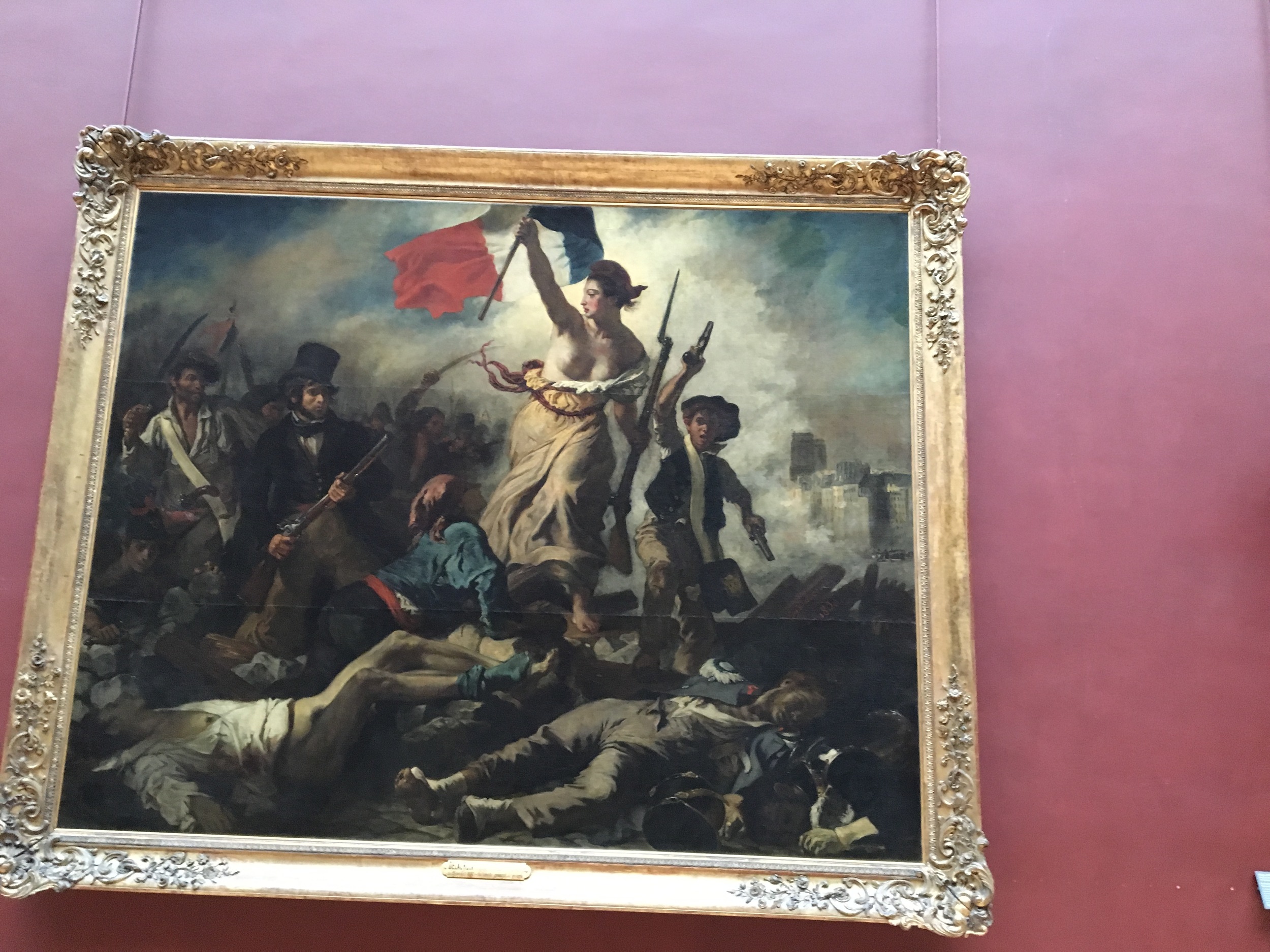 In this area we also saw late European paintings depicting the French Revolution, here, July 28 Liberty Leading The People, by Delacroix, perhaps one of the most famous French Painters