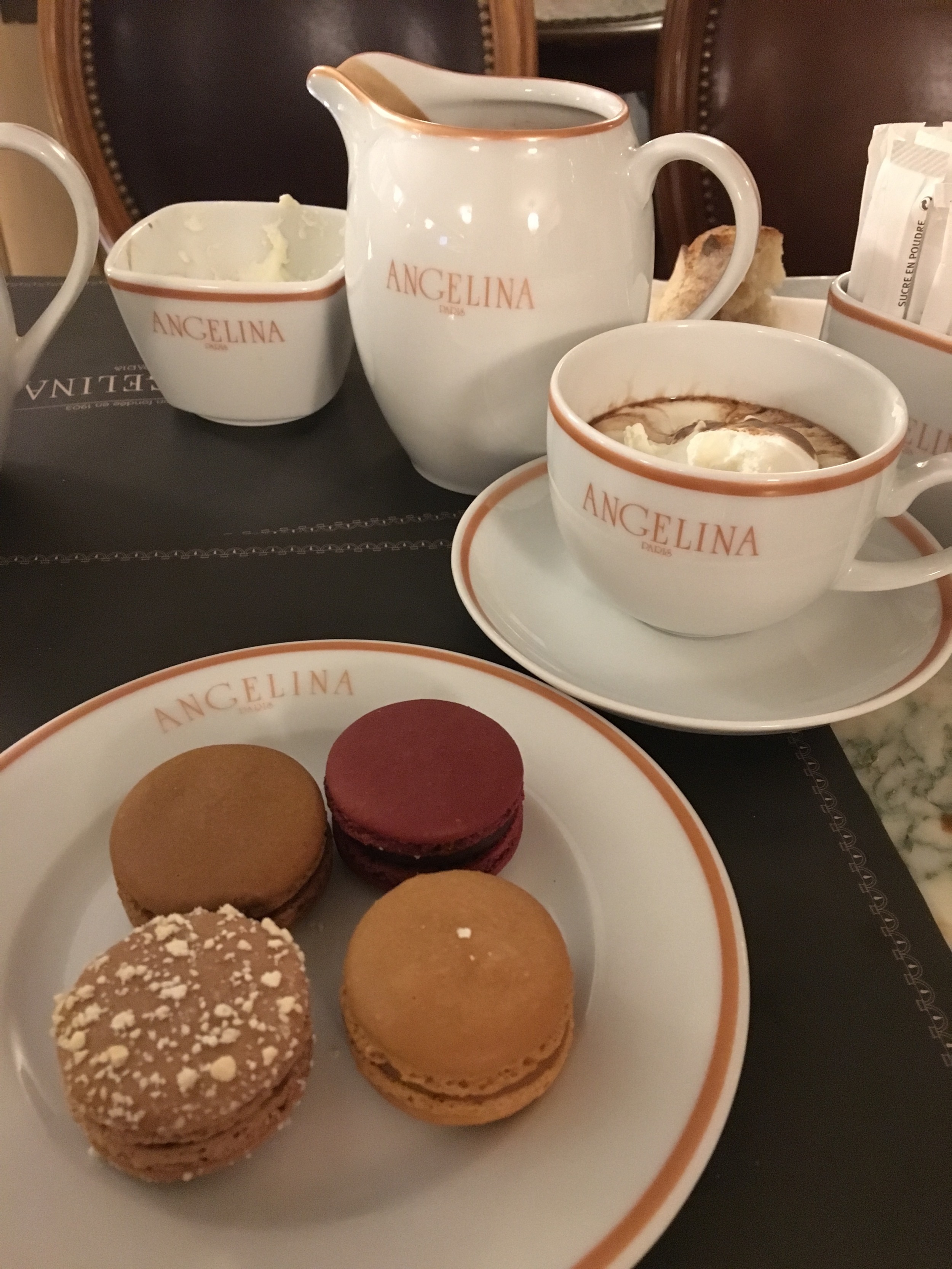 A variety of mini macarons