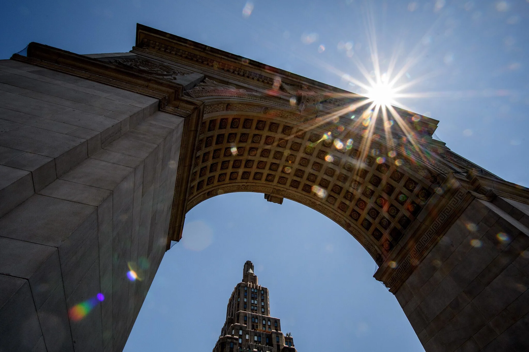 The arch in Washington Square Park