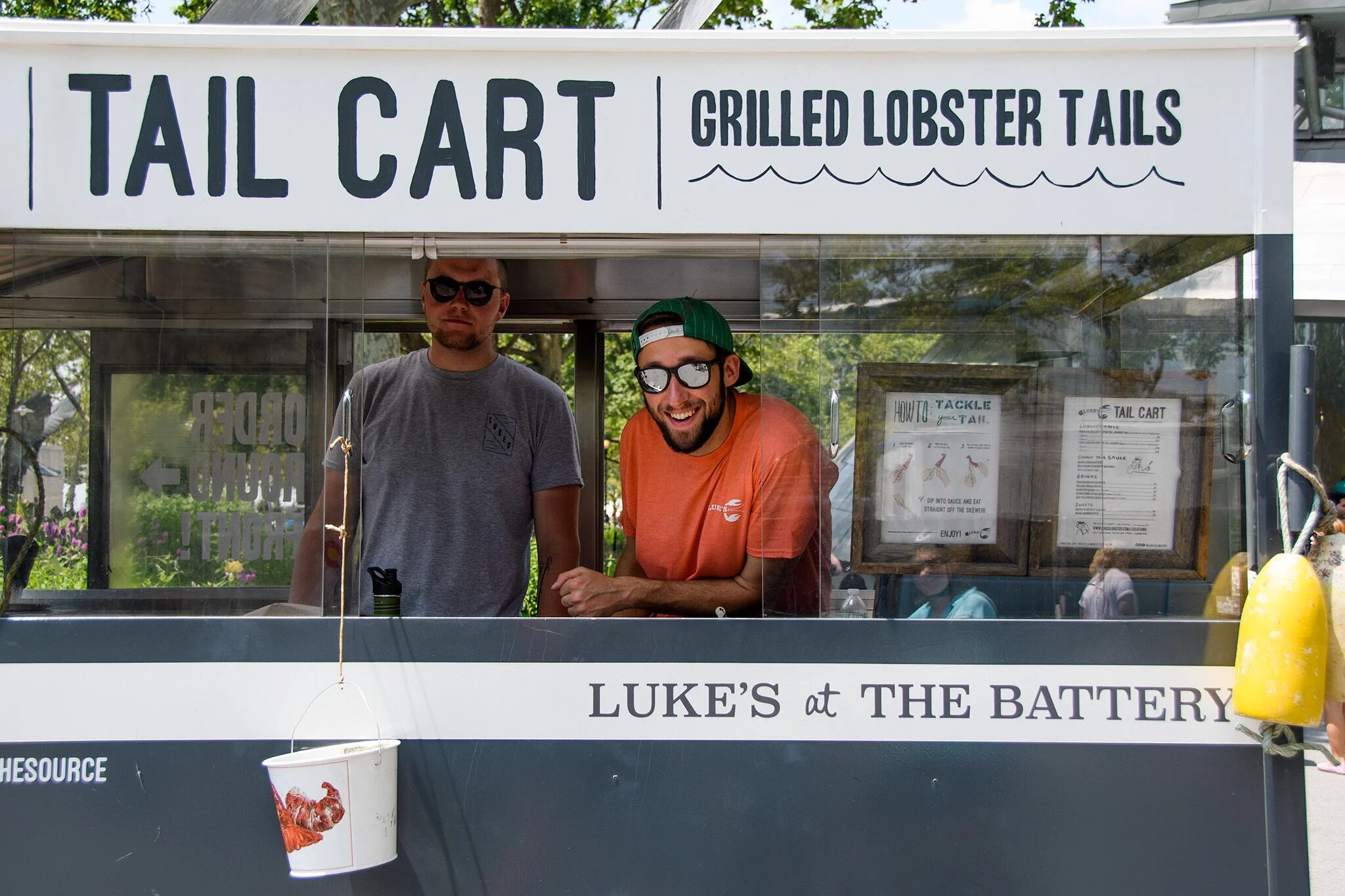 The grilling crew at Luke's at the Battery