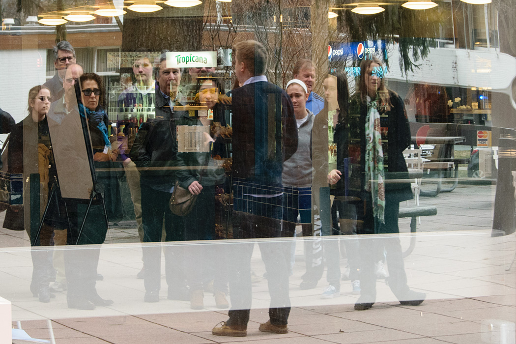 A tour group at Vassar college Photo: Jeff Klofft