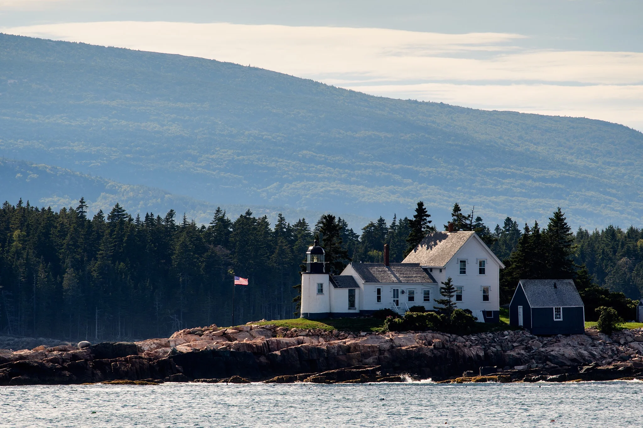 The Winter Harbor Lighthouse on Mark Island