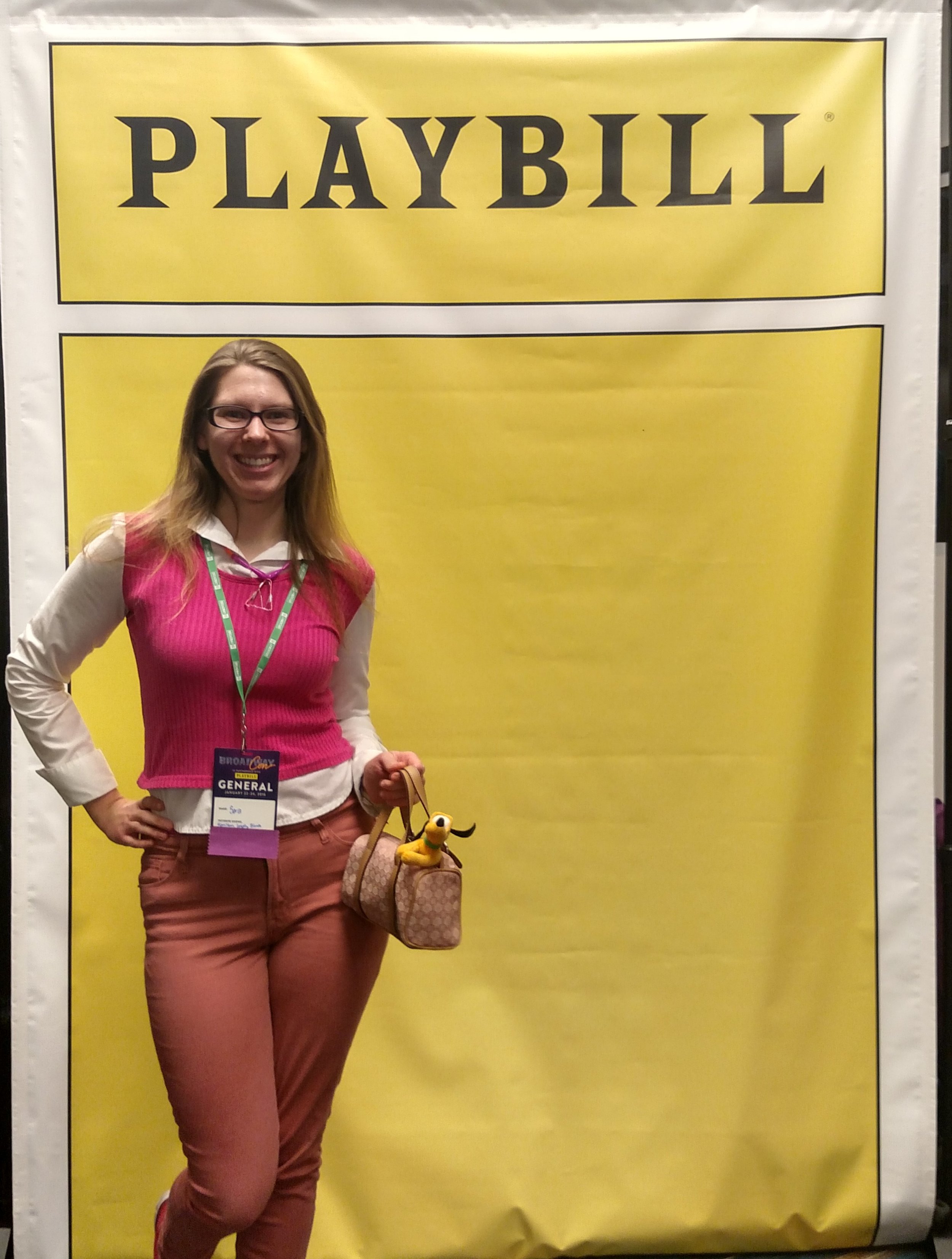 Sara E as "Elle" from Legally Blond at the first Broadway Con in NYC Jan 2015