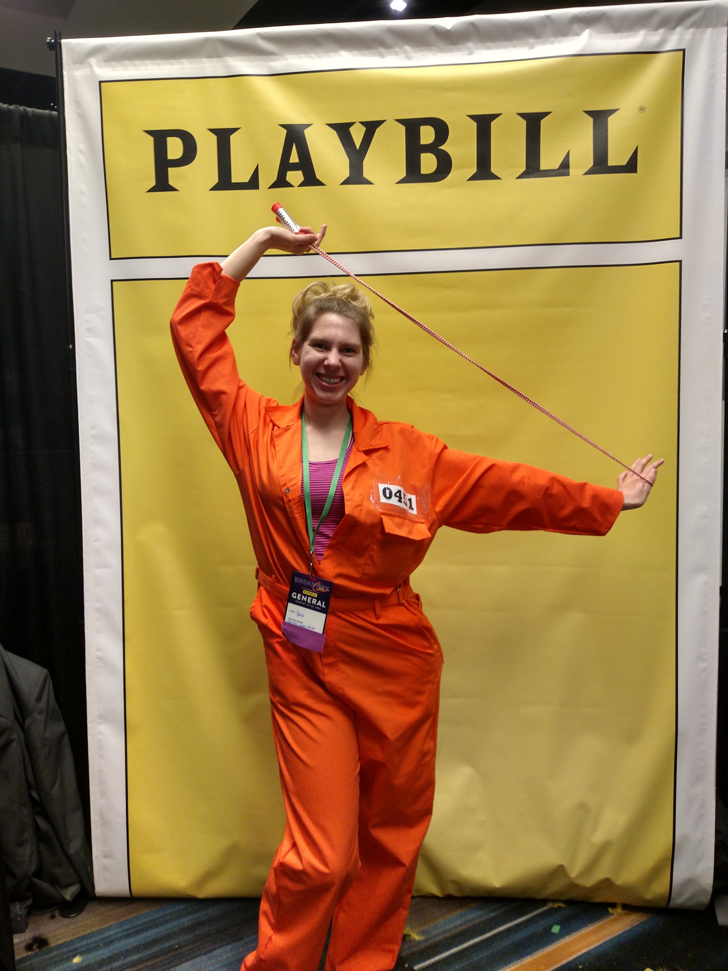 Don't forget your costumes! Sara as "Brooke" from Legally Blond.