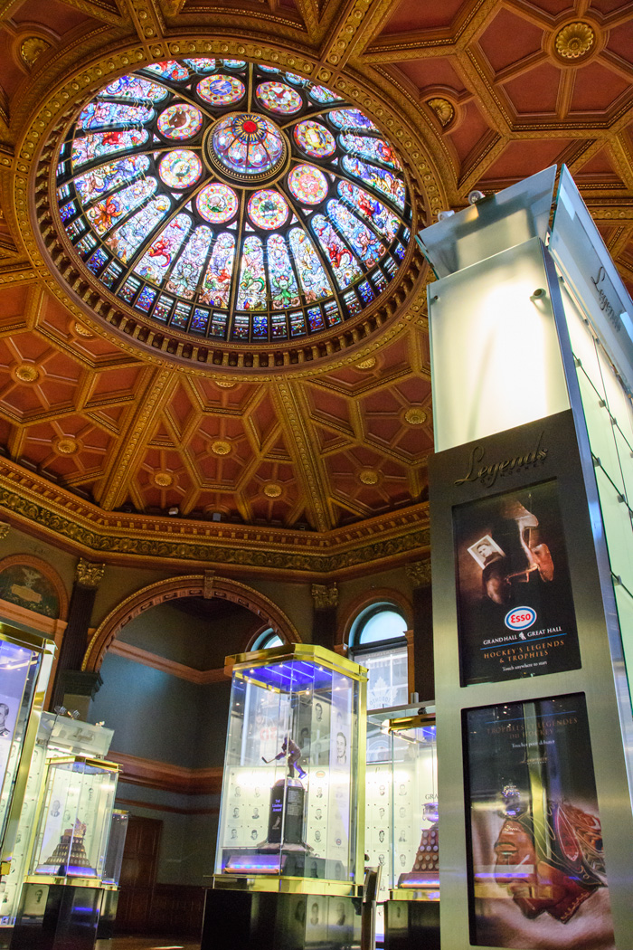 The Hockey Hall of Fame is housed partly in an old bank that is an attraction itself!
