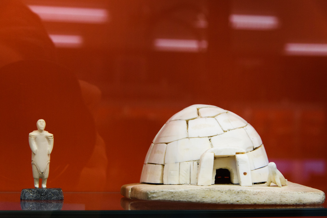 A piece of art work at the Itsanitaq Museum.