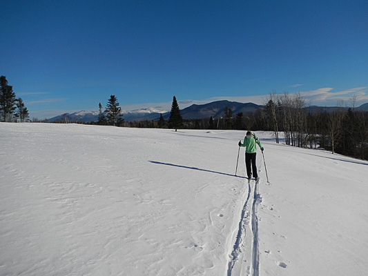 Miles of trails designated as mixed, ski/snowshoe or snow mobile ring the property and if the cold doesn't steal your breath, the scenery will!