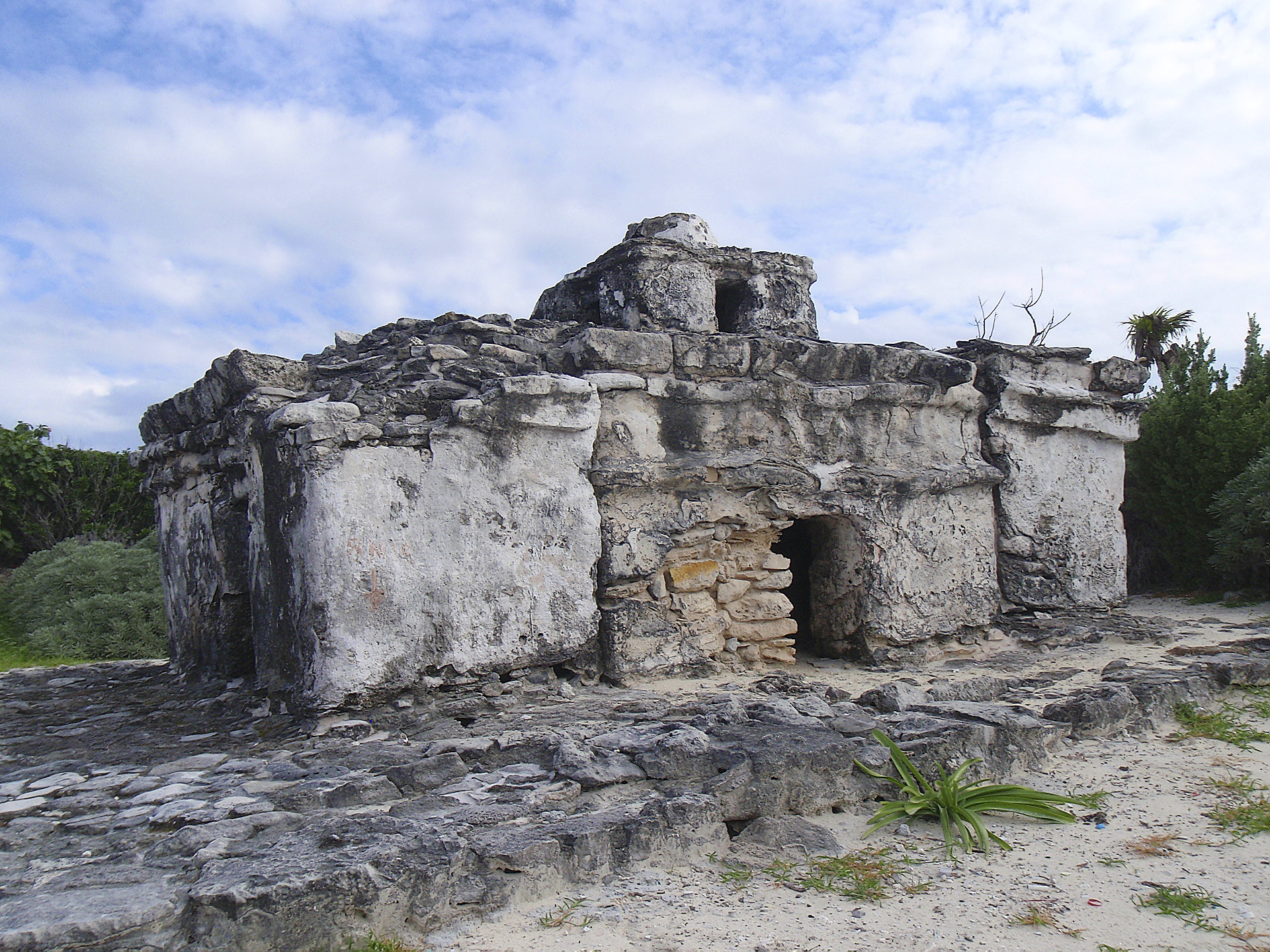 A Mayan ruin on Cozumel