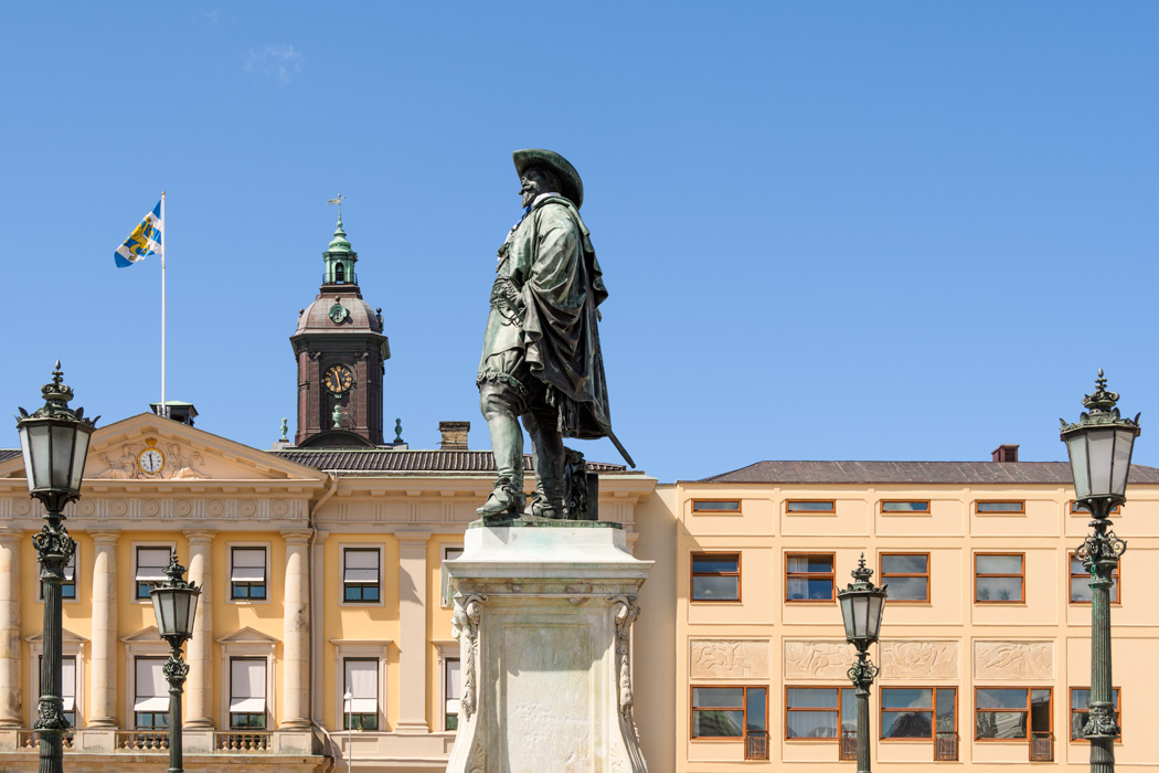 Founder of Gothengurg Gustav Aldofs Torg 