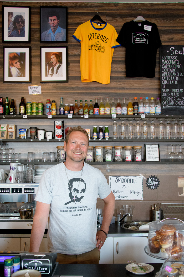 Proprietor of Soulstore, a combination coffee shop/record/book store and site of impromptu dawn "raves".