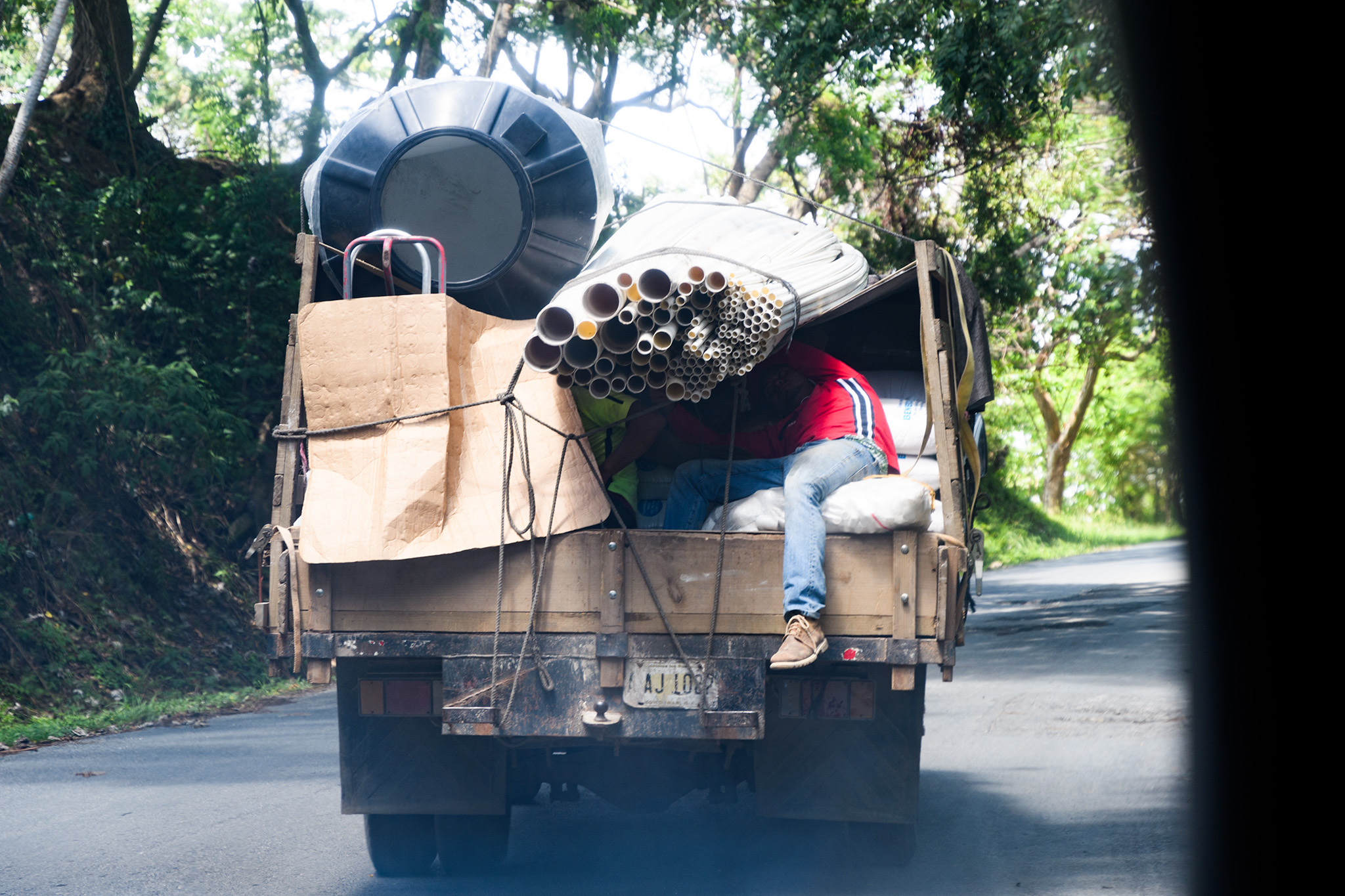 Delivery of supplies for more development somewhere on the island!