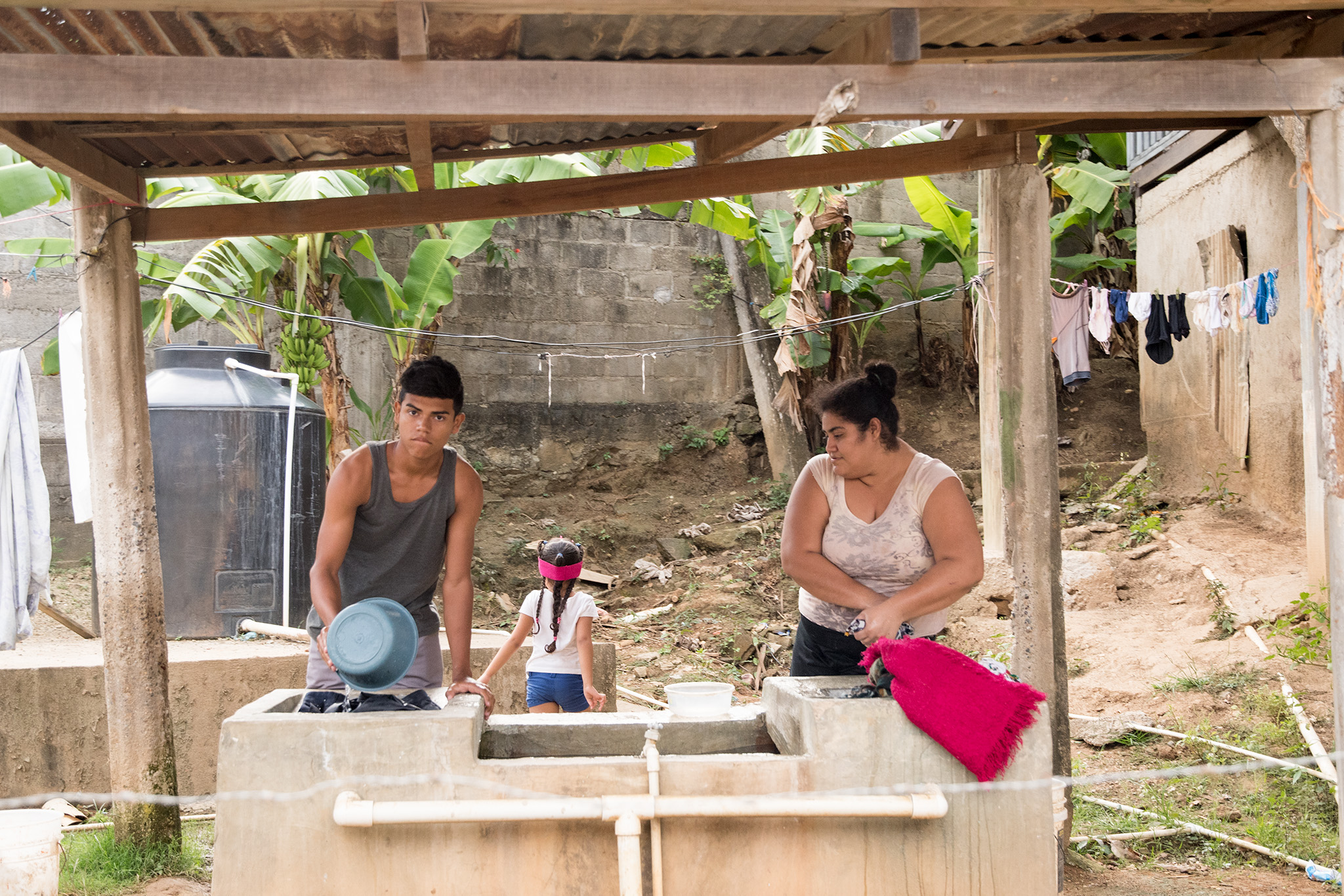 Laundry day on Roatan