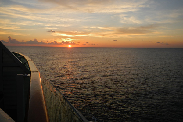 Make sure you get back top the ship on time! You wouldn't want to miss a sunset like this on the ship leaving Cozumel! 
