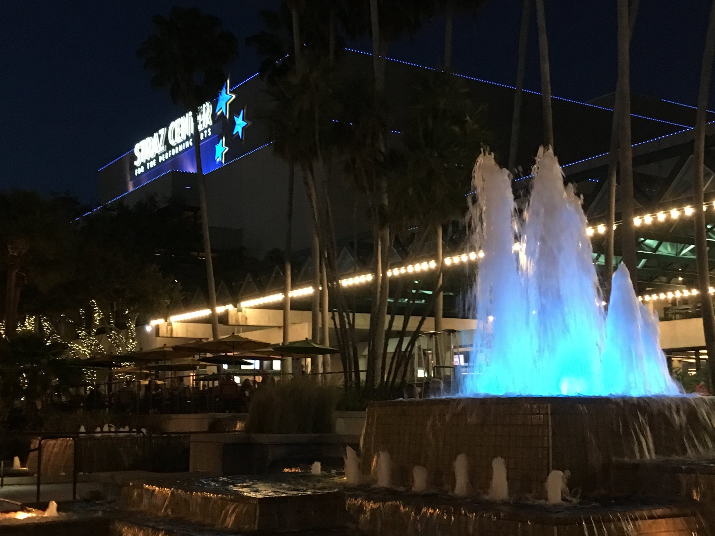 We were able to catch a traveling Broadway show at the Straz Center that we missed in our own hometown. The Straz Center for Performing Arts has many productions to choose from. 