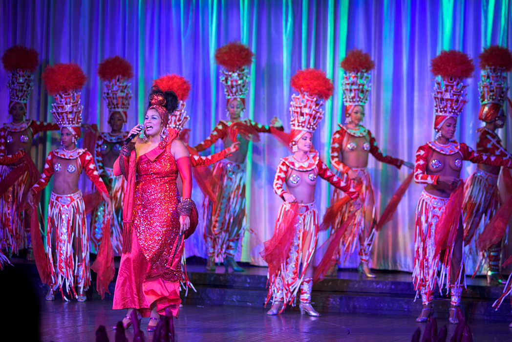 Dancers perform during the cabaret at the Hotel Nacionale in Havana