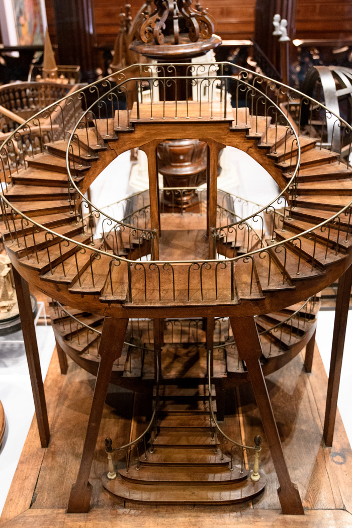 From the Models and Prototypes Room, a mini staircase. 
