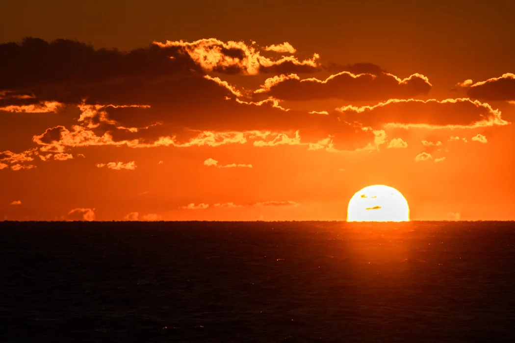 Sun sets on the Adriatic