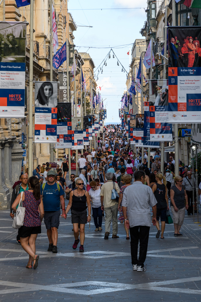 Republic St in Valletta