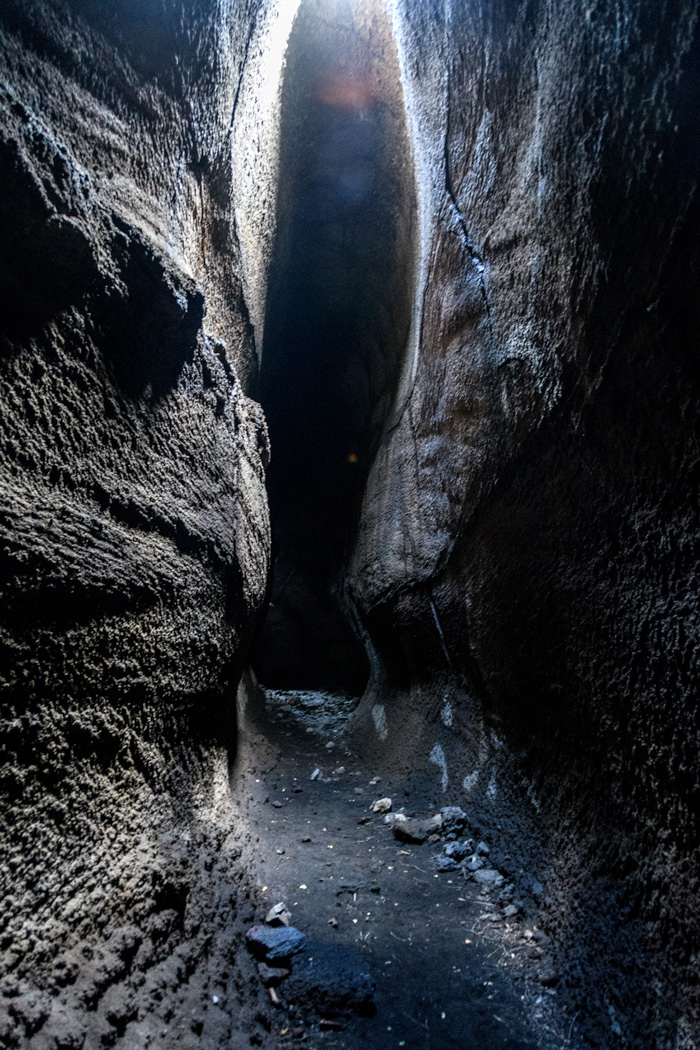 A lava cave on Etna