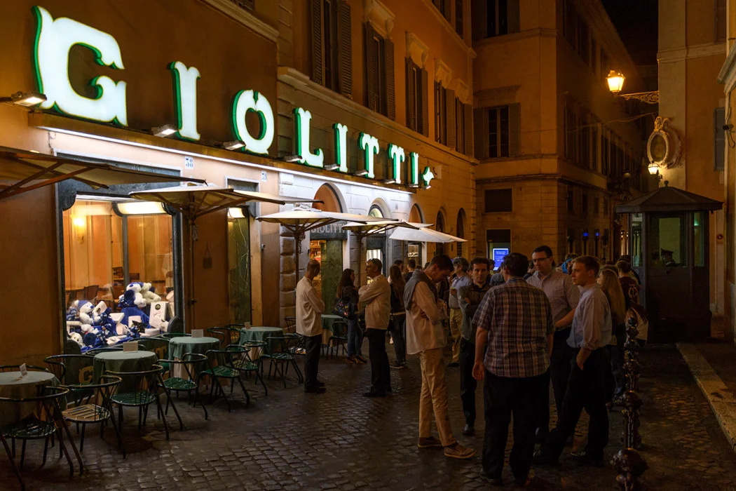 By having a gelato dinner at the famous Giolitti and eating Roman Pizza for lunch, we were able to see quite a bit of Rome!