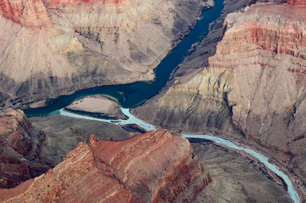 The confluence of the Colorado and Little Colorado rivers