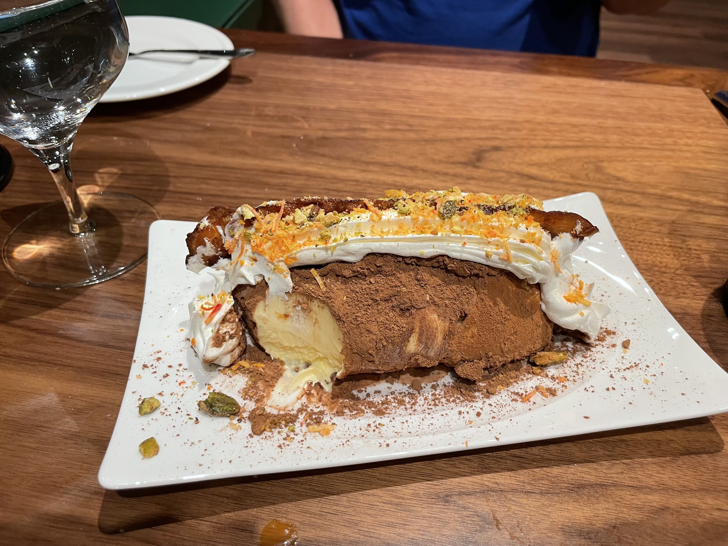 Rodney's special dessert looks like a potato, but it's ice cream!