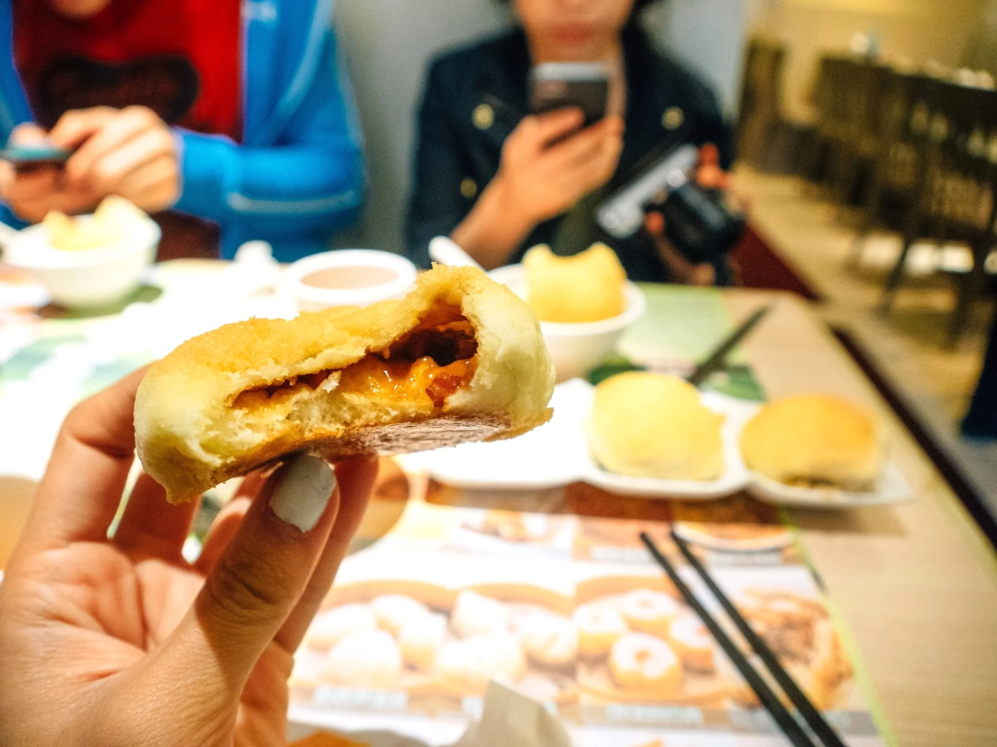 Tim Ho Wan's famous baked BBQ pork bun