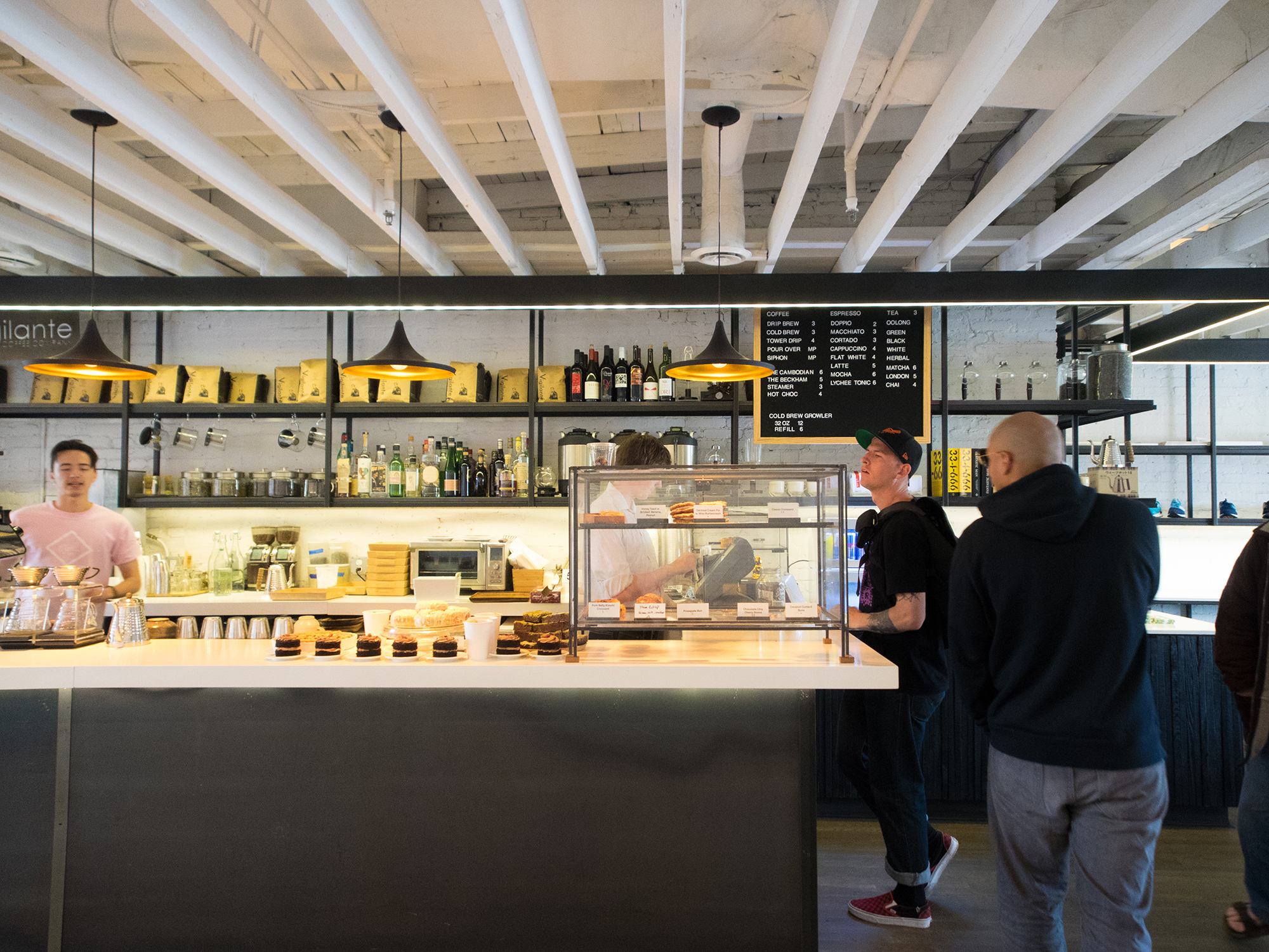 Cafe (try the pork belly kimchi croissant and Cambodian coffee)