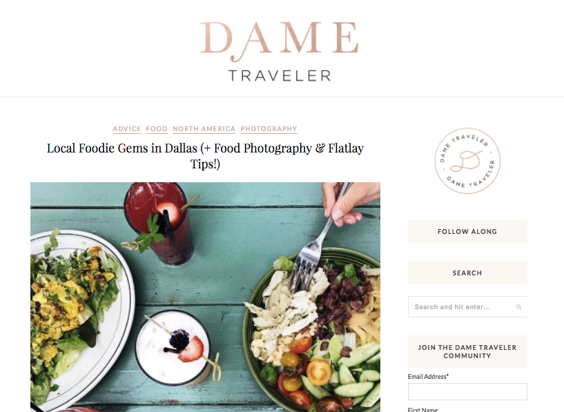 Dame Traveler: Food Guide/Photo Tips