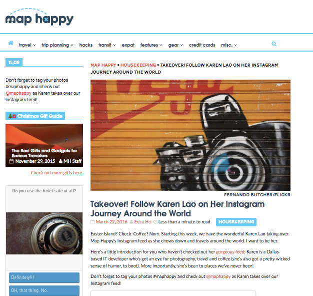 MapHappy: Instagram Takeover