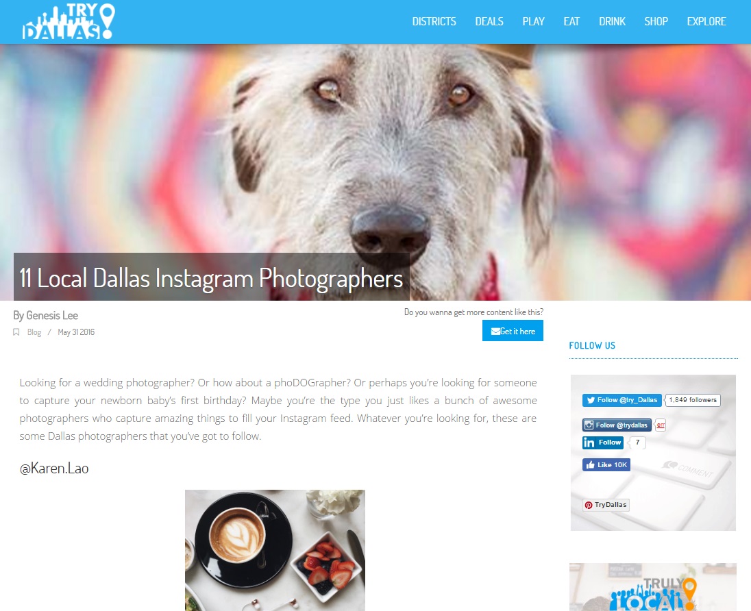 TryDallas: 11 Local Dallas Instagram Photographers