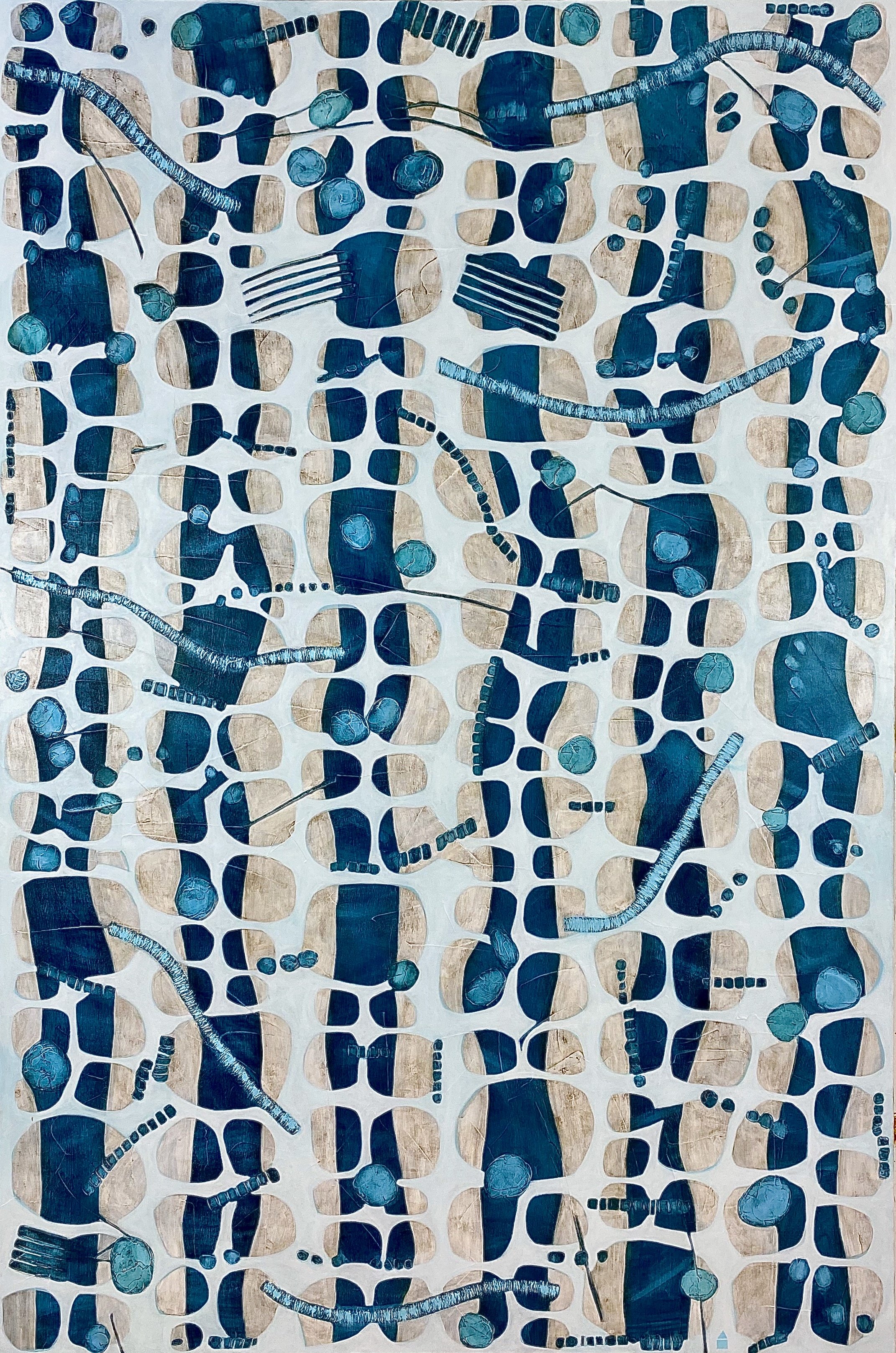 Lost At Sea | 72x48 inches | acrylic & gesso on canvas