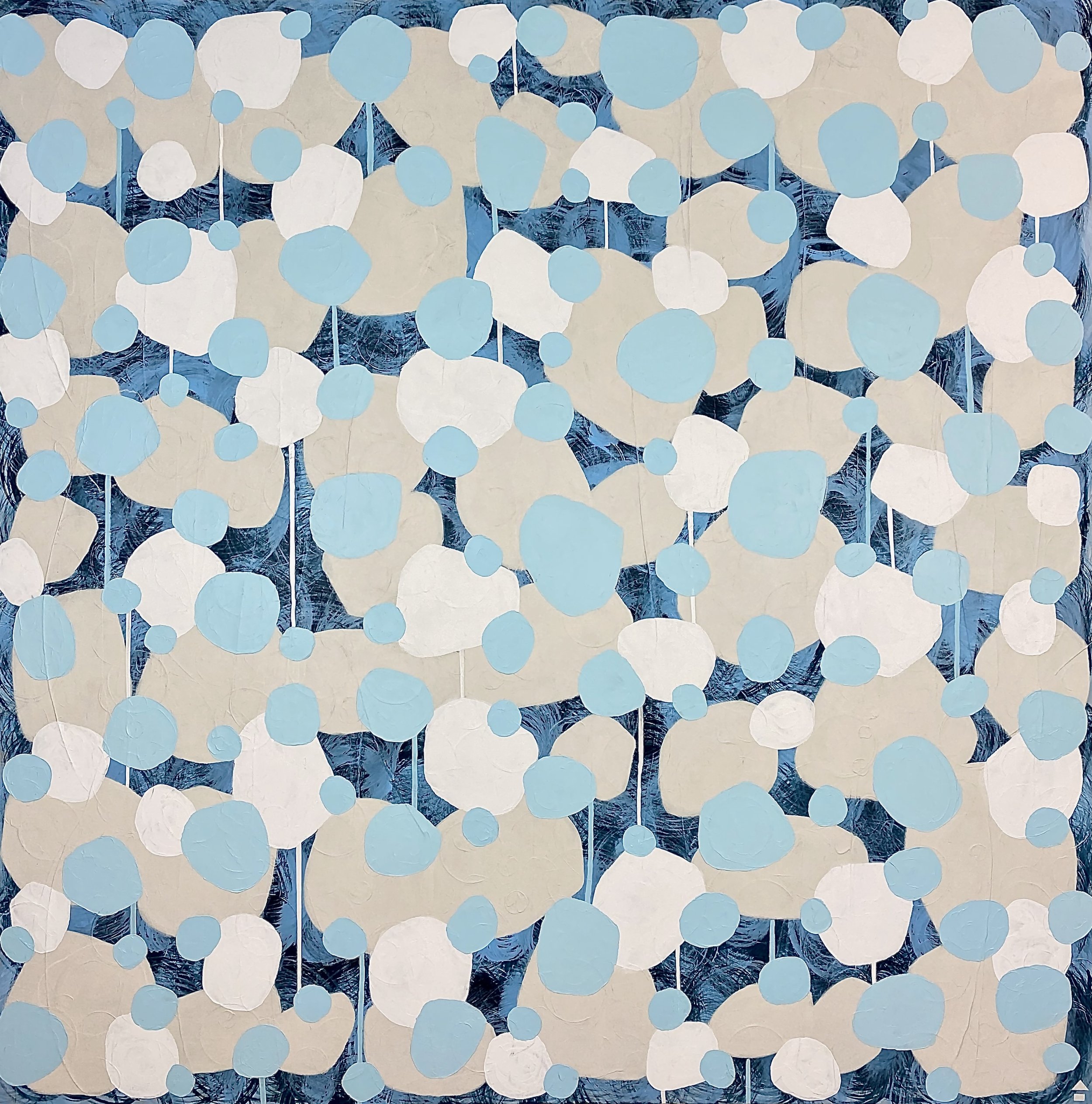 Peekaboo | 60x60 inches | acrylic & gesso on canvas