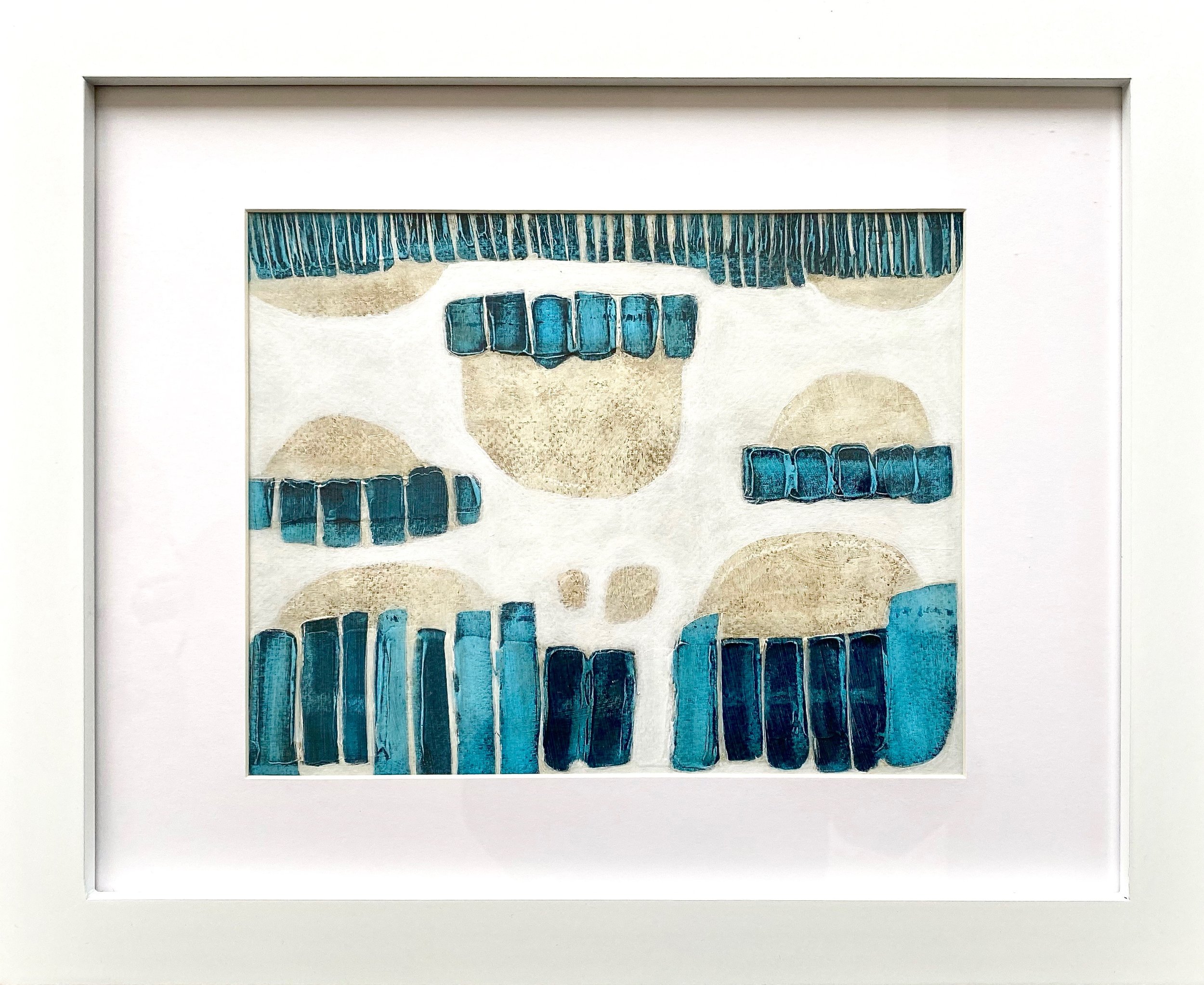Plage et Dunes #1 | 13x16 inches | acrylic on paper