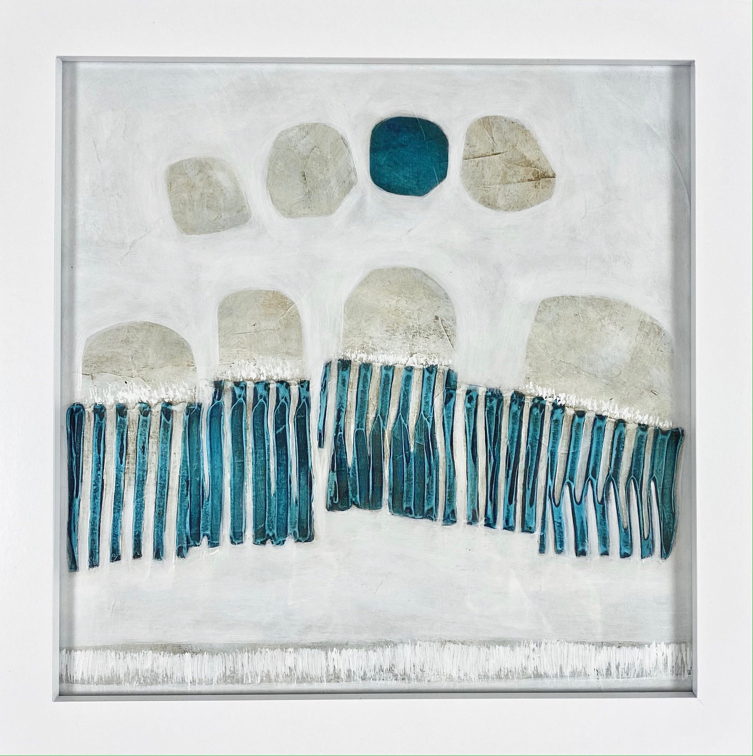 Plage et Dunes #15 | 14x14 inches | acrylic on paper