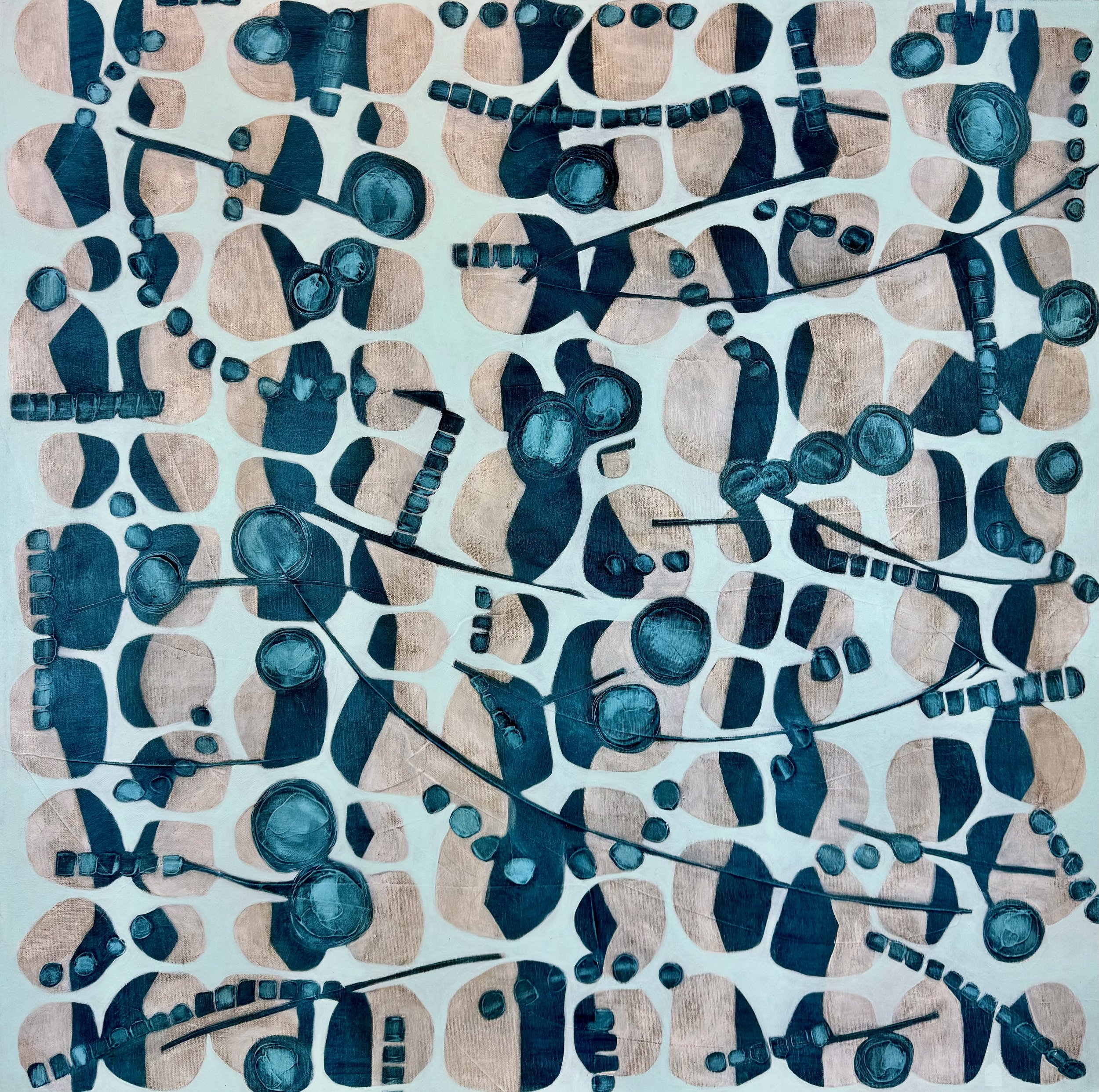 Petits Iles Inconnus | acrylic on canvas | 30x30 inches