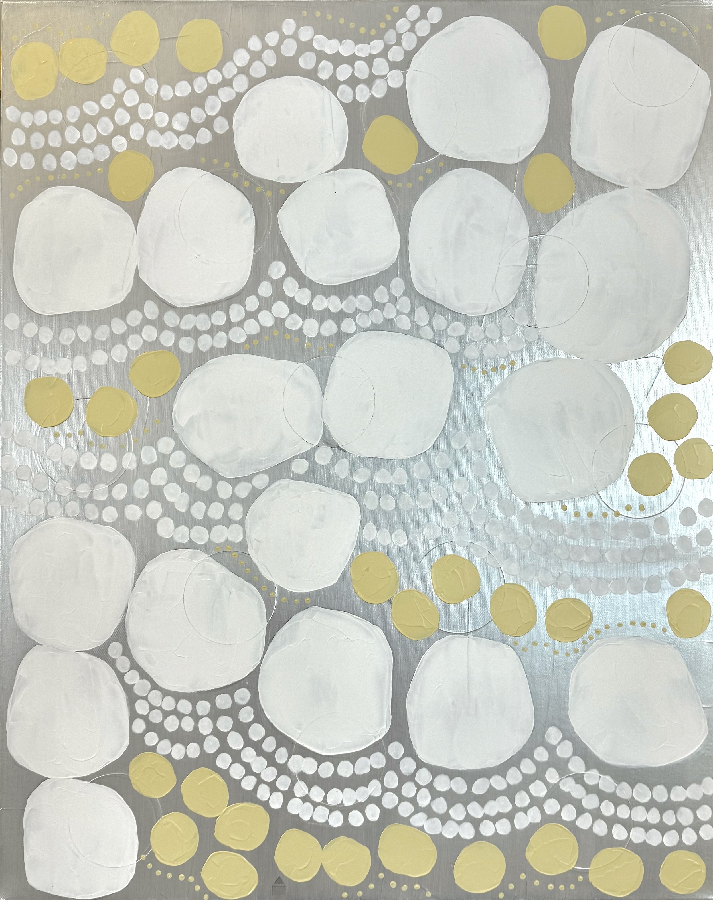 Unpredictable | acrylic & gesso on canvas | 30x24 inches