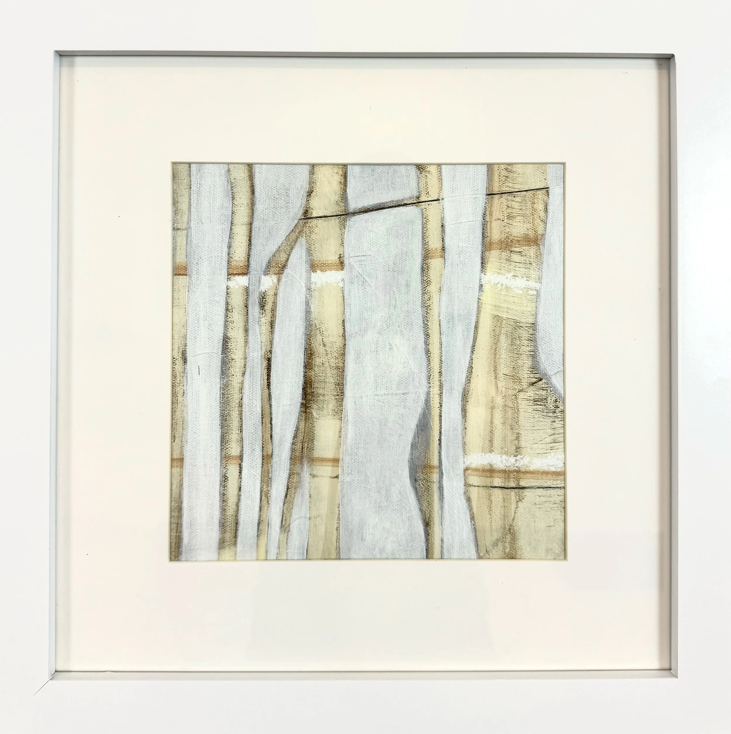 Wobbles #6 | Acrylic & Perisan tea on canvas | 8x8