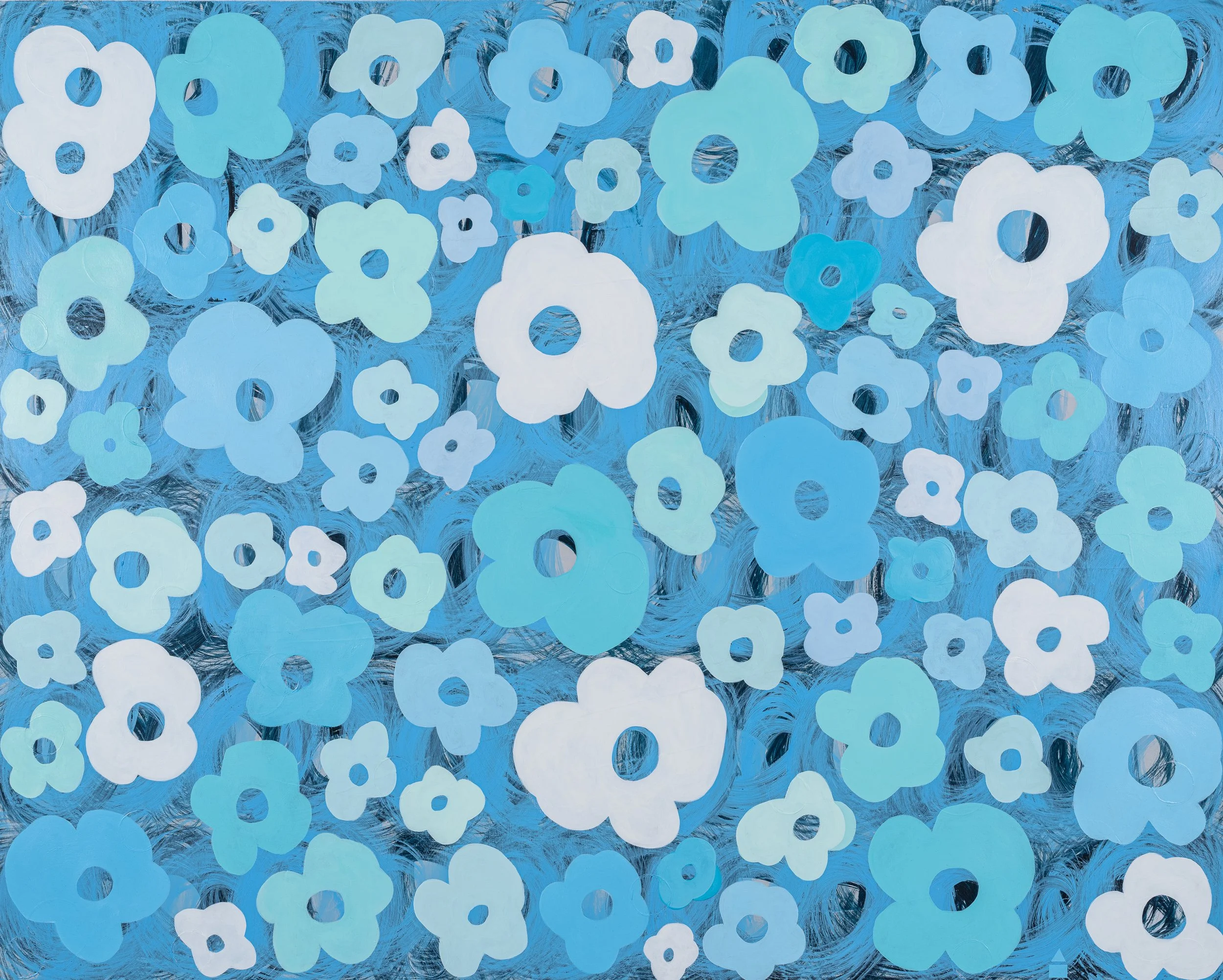 If I Were A Flower | acrylic & gesso on canvas | 48x60