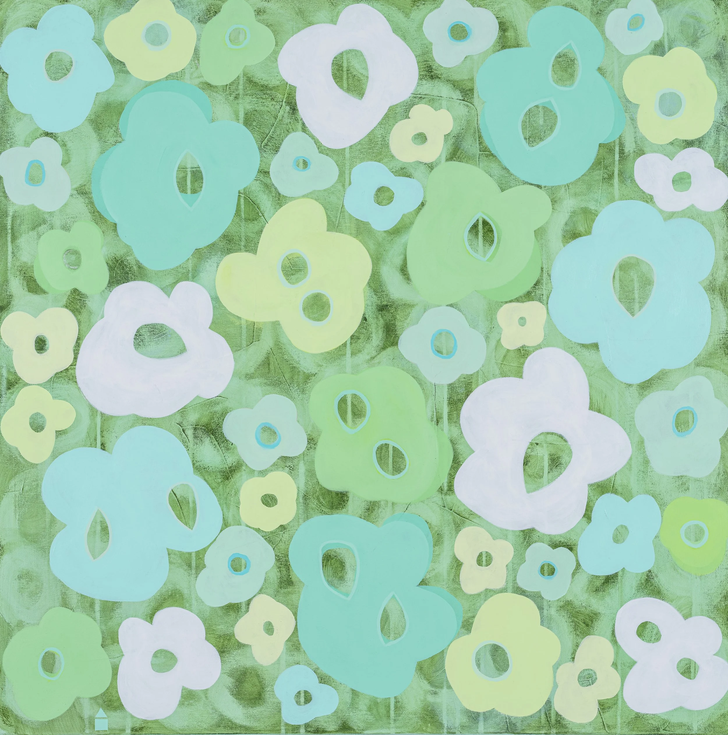 Bal Masqué | acrylic & gesso on canvas | 36x36 inches