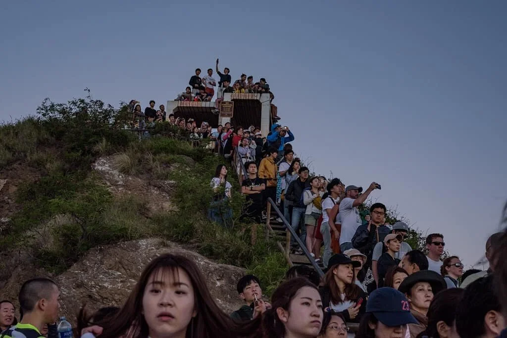 Whenever you're on the island of Oahu, take a hike up Diamond Head to catch a beautiful sunrise. Be warned, you want to get there as early as possible because your buses drop off hundreds of people throughout the day. You will be fighting for positio
