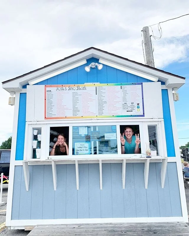 SAM x SAM 
come see em, come meet em! 
@ 81ST &amp; ASPEN 
snap a selfie when you come by, post a pic, tag us, get a prize!! COME SEE US! ☀️ 🎊 🍧 
#JoshsSnoShack