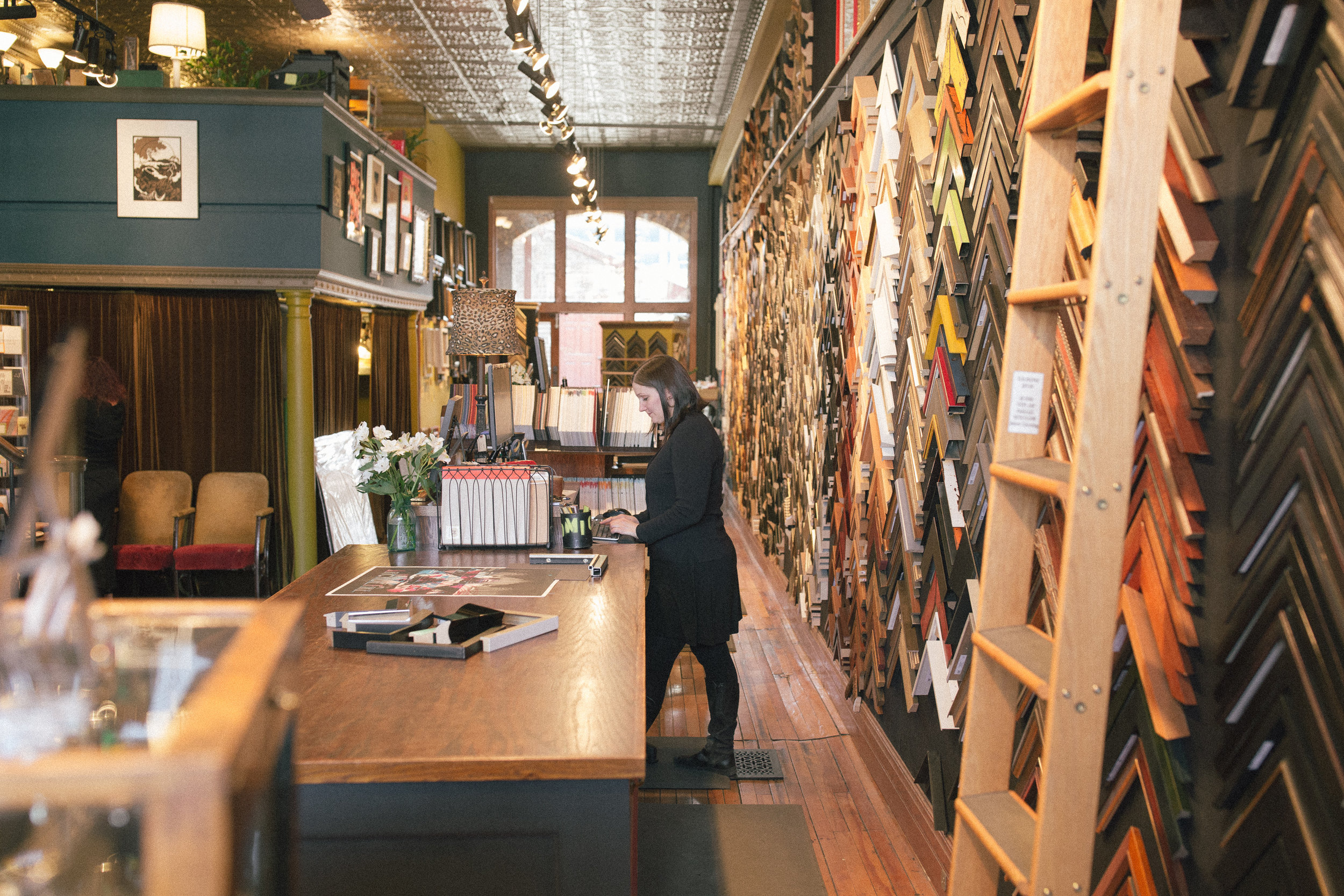 North Loop Minneapolis framing studio and frame shop