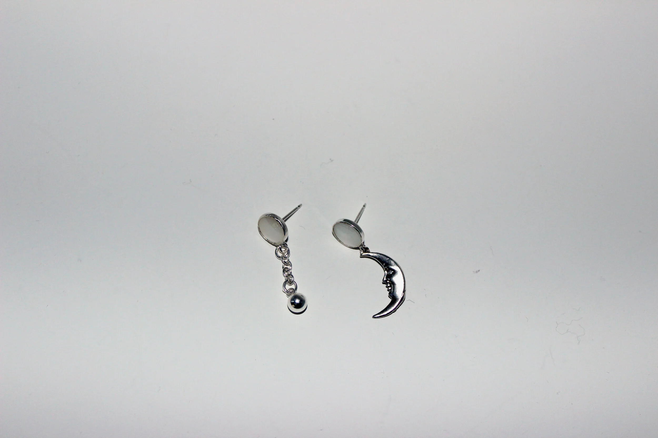 Moon Dropper Earrings