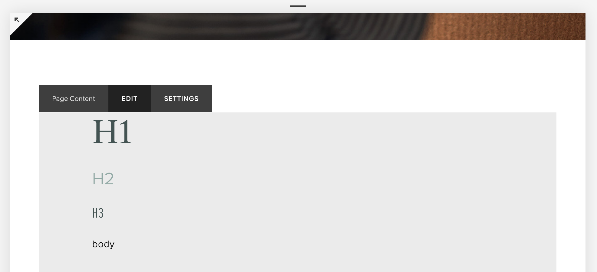 Here’s an example of what your main page content will look like when you’ve added the blocks to it. Remember: the point isn’t to be pretty, it’s to get everything on the page so you can get it styled.